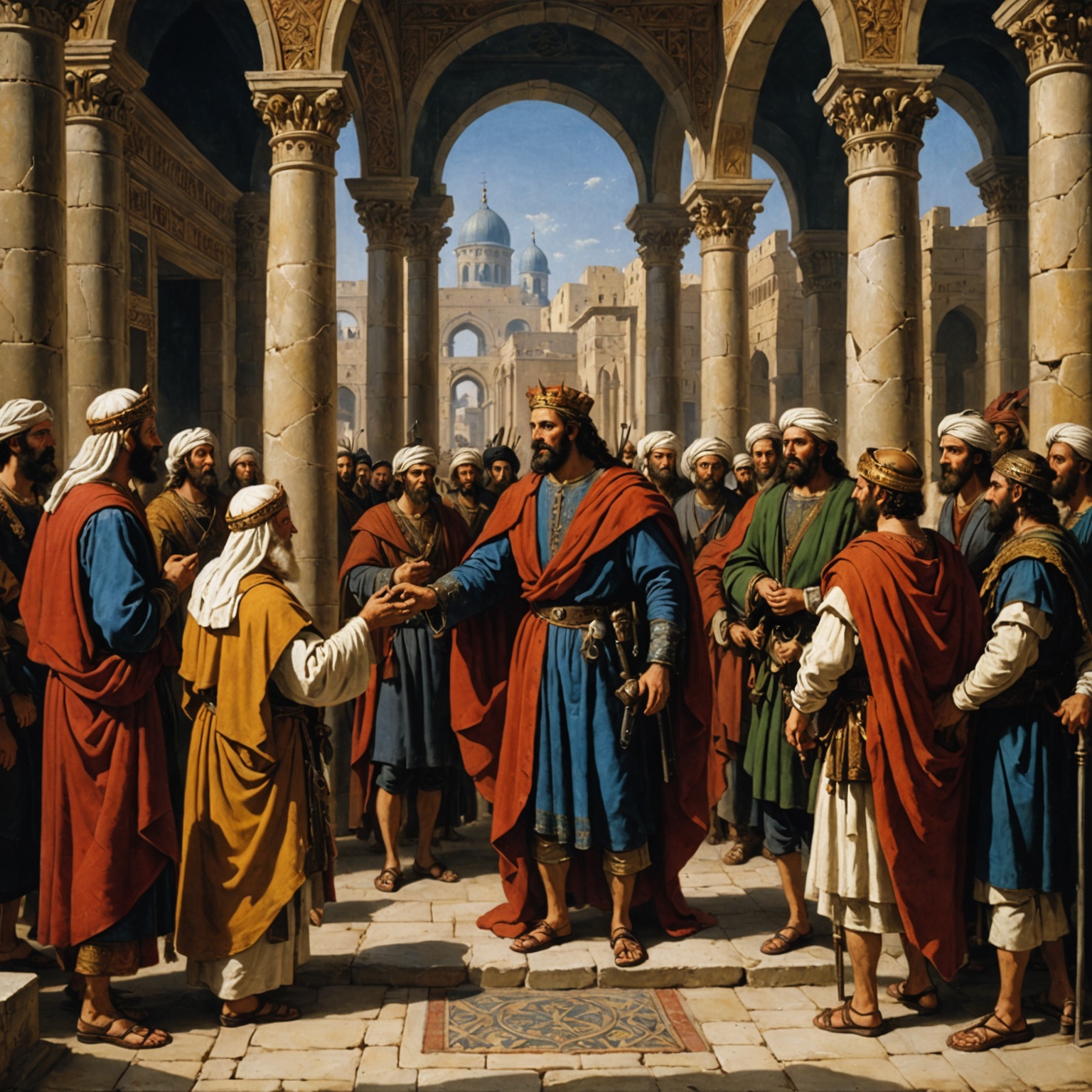 Hamã tenta destruir os judeus - Imagem representativa do capítulo