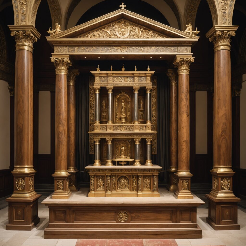 Altar do Holocausto e Pátio do Tabernáculo