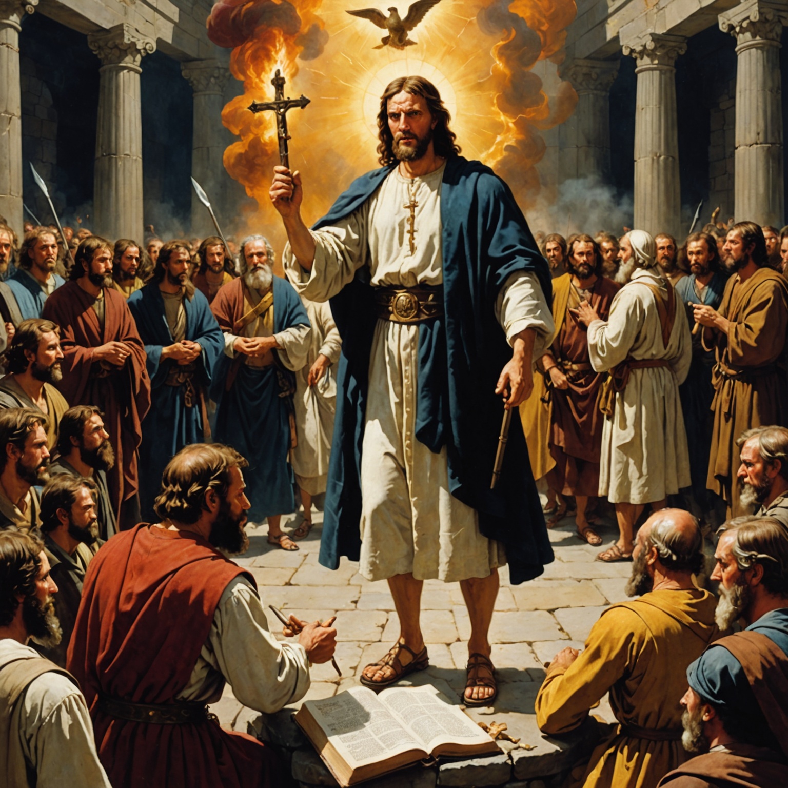 Condenação dos idólatras e julgamento inevitável - Imagem simbólica da justiça divina