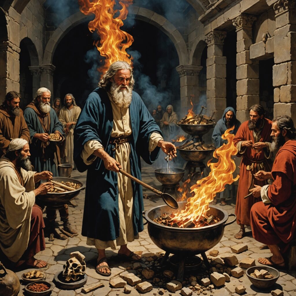 Imagem da Parábola da Panela e Morte de Mulher de Ezequiel