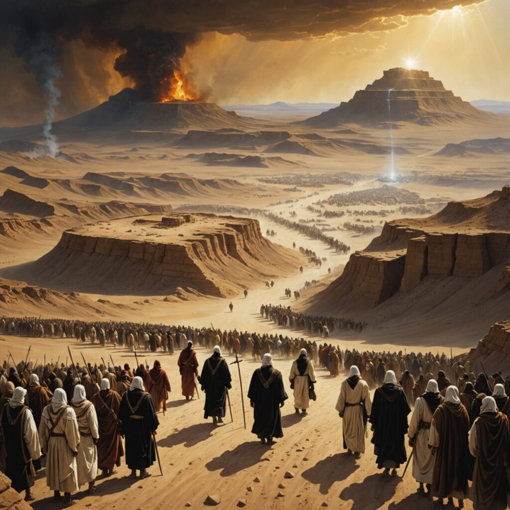 Profecia contra Edom - Imagem representativa do deserto desolado como símbolo da punição divina.