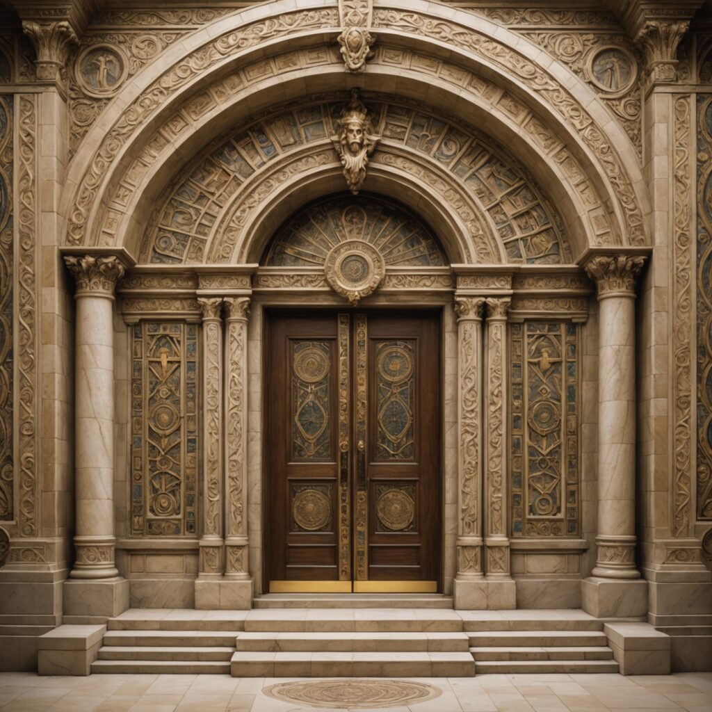 Imagem do futuro templo descrito por Ezequiel