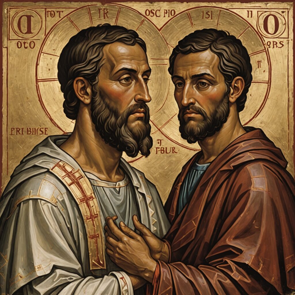 Imagem representativa da intercessão de Paulo por Onésimo