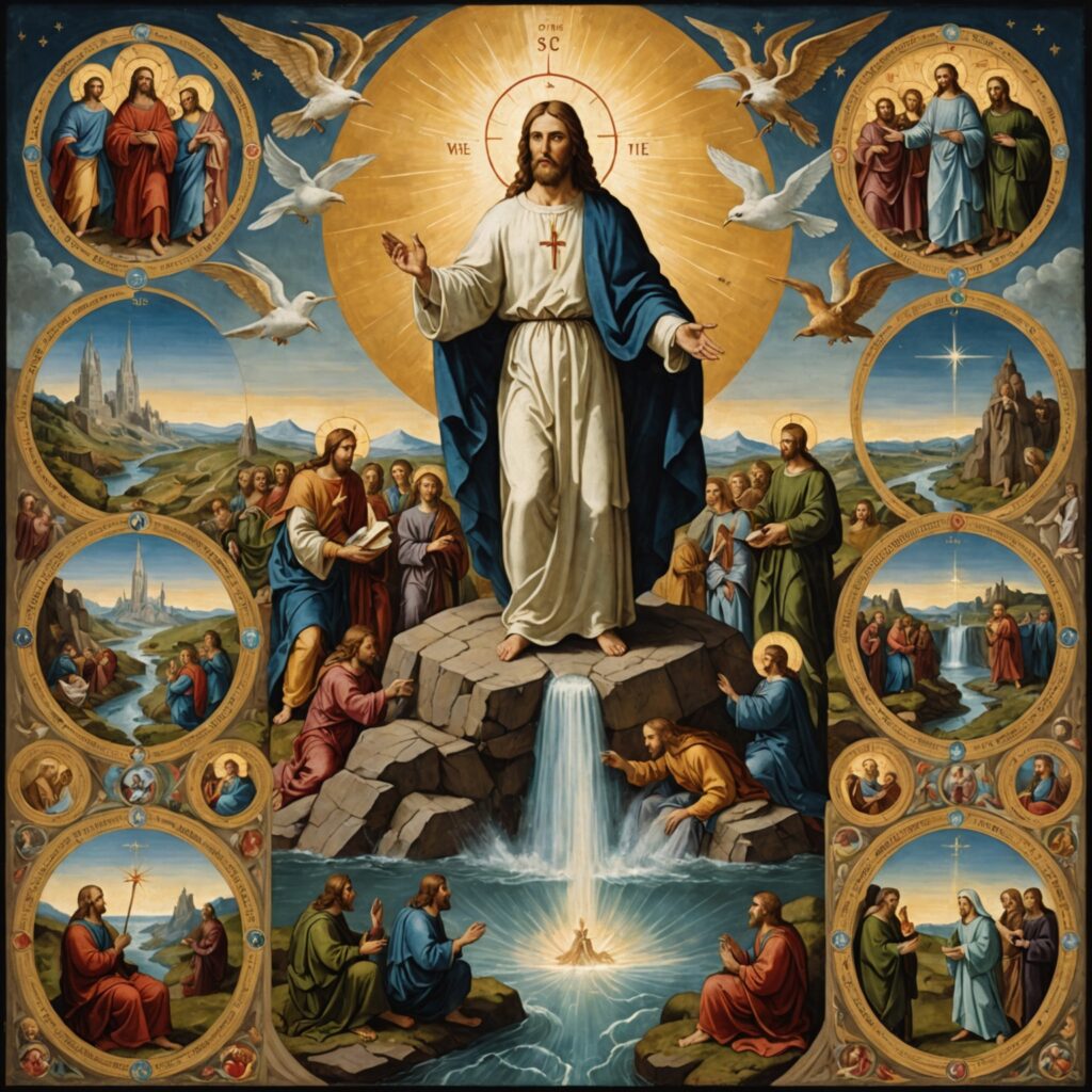 Imagem representando a jornada espiritual e a busca por Cristo