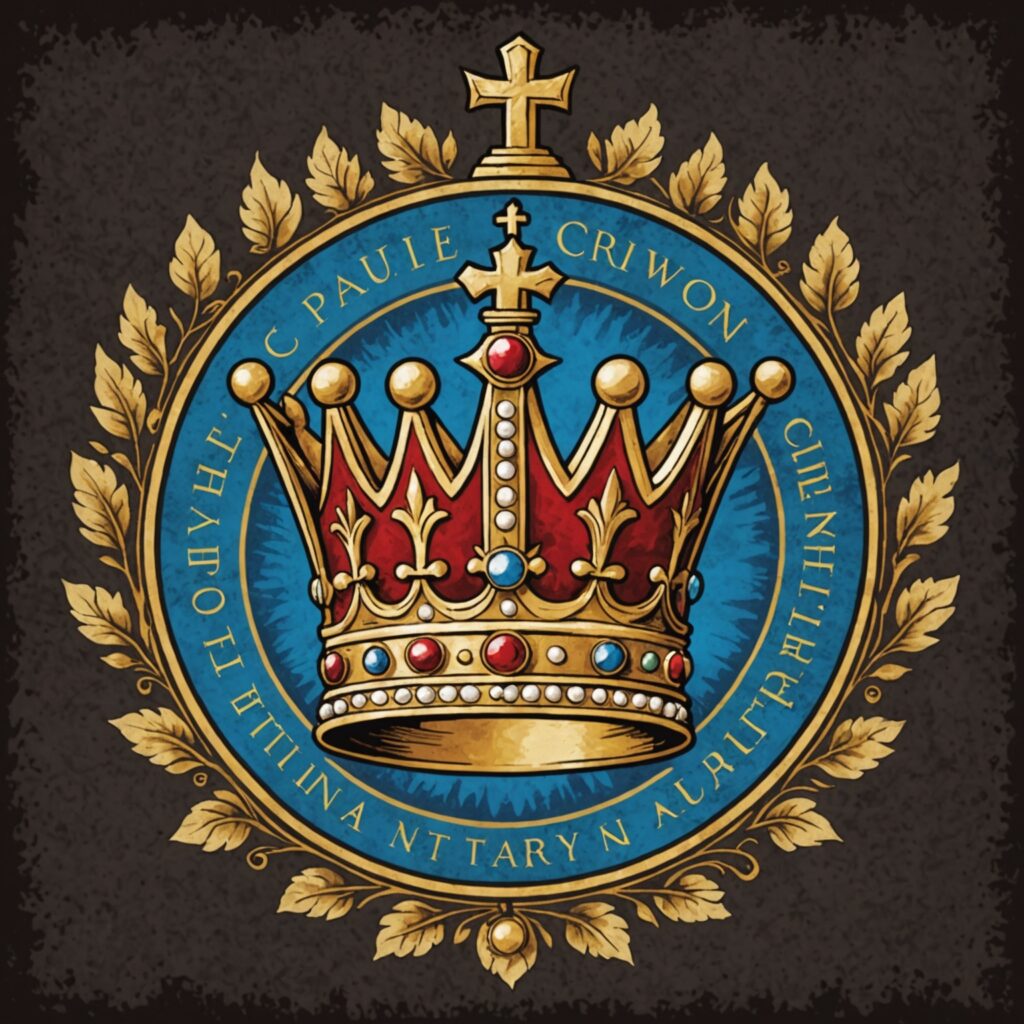 Imagem representativa da carta de Paulo aos Filipenses, destacando a alegria e gratidão, a coroa, a paz e o contentamento em Deus