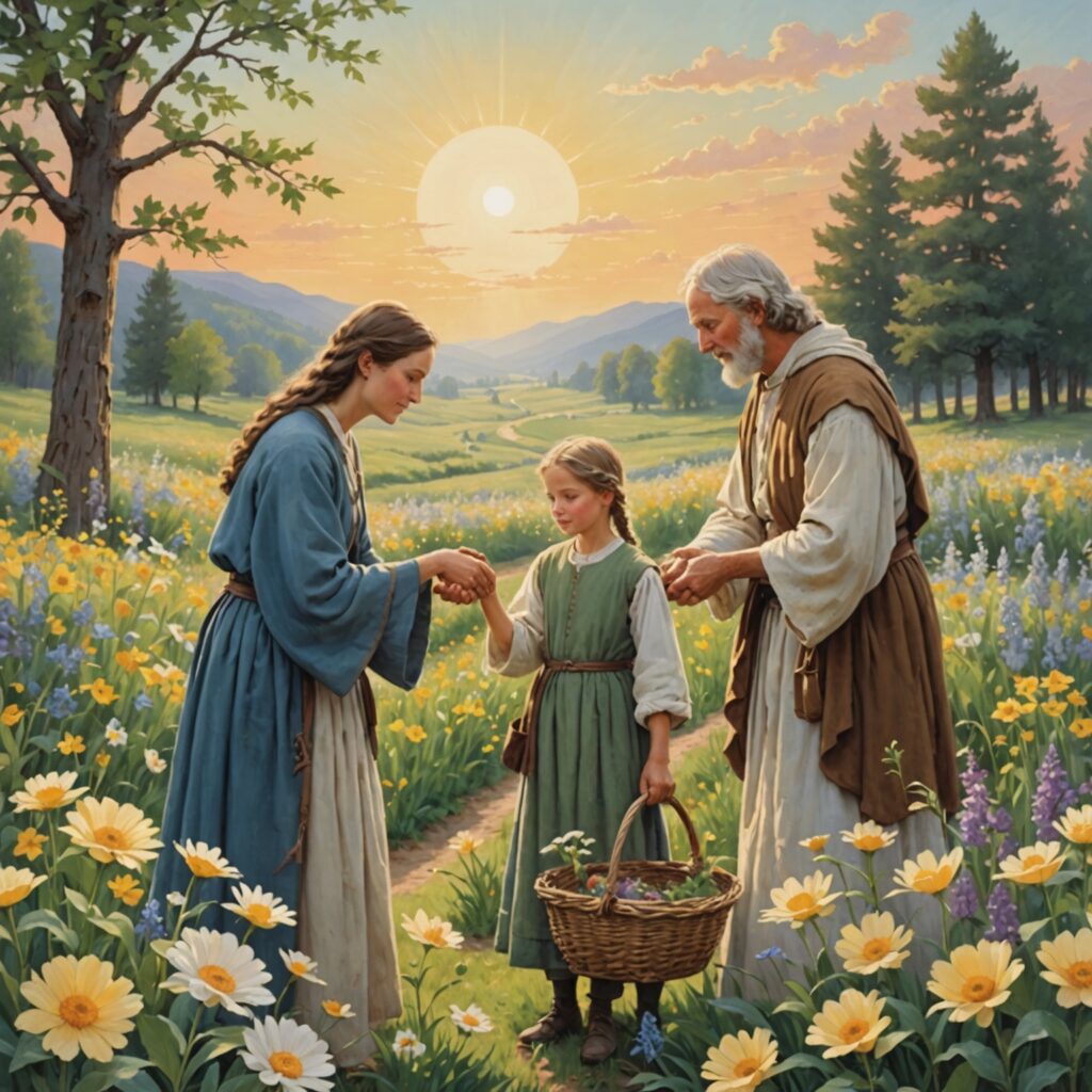 Imagem representando a prática da bondade e empatia conforme Gálatas 6:1-10