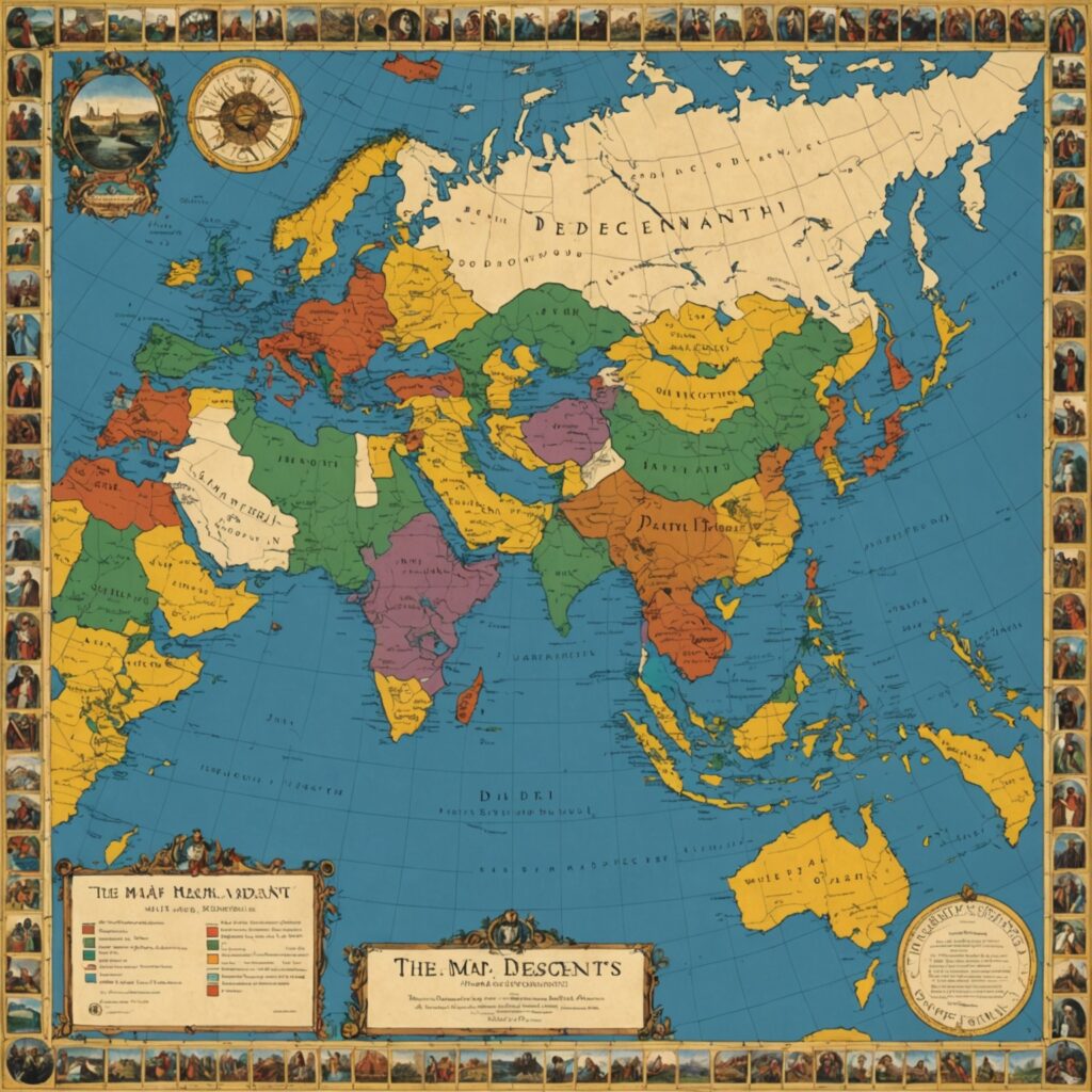 Mapa das Nações e Descendências Bíblicas