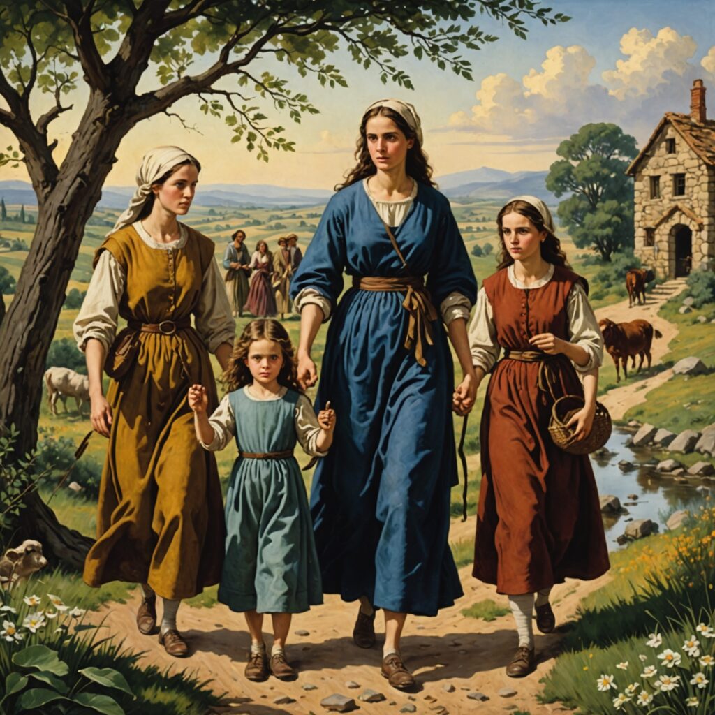 Imagem representativa da história de Jacó, Raquel e Lia em busca da fertilidade e prosperidade