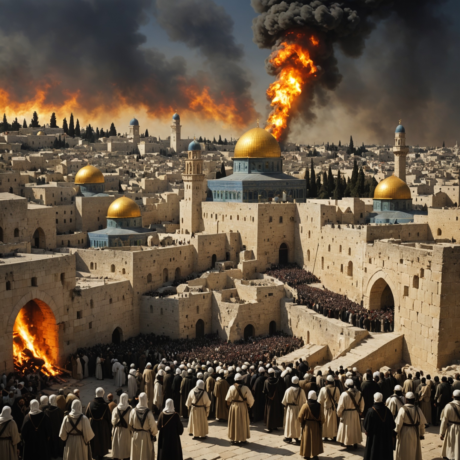 Profecia sobre Jerusalém - Imagem representativa da advertência divina e promessa de mudança de liderança.