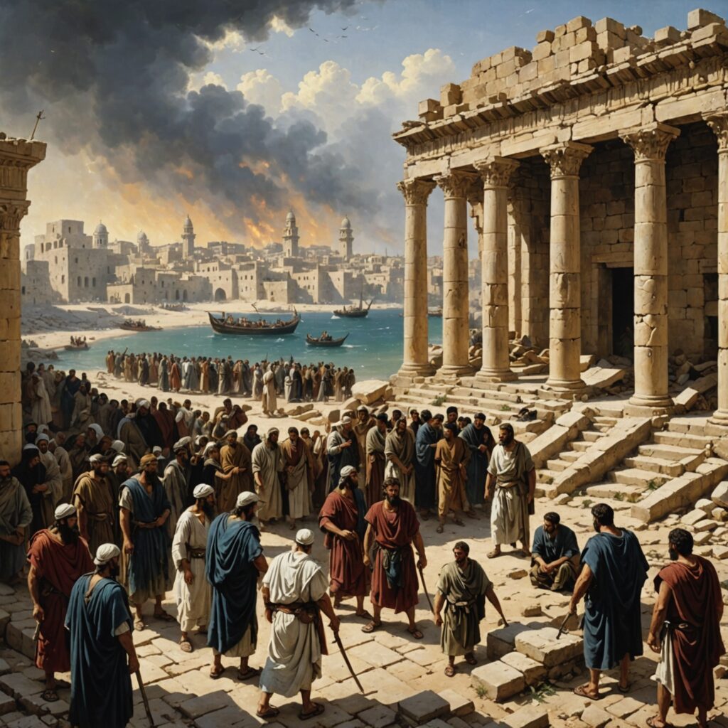 Profecia contra Tiro - imagem da ruína da cidade