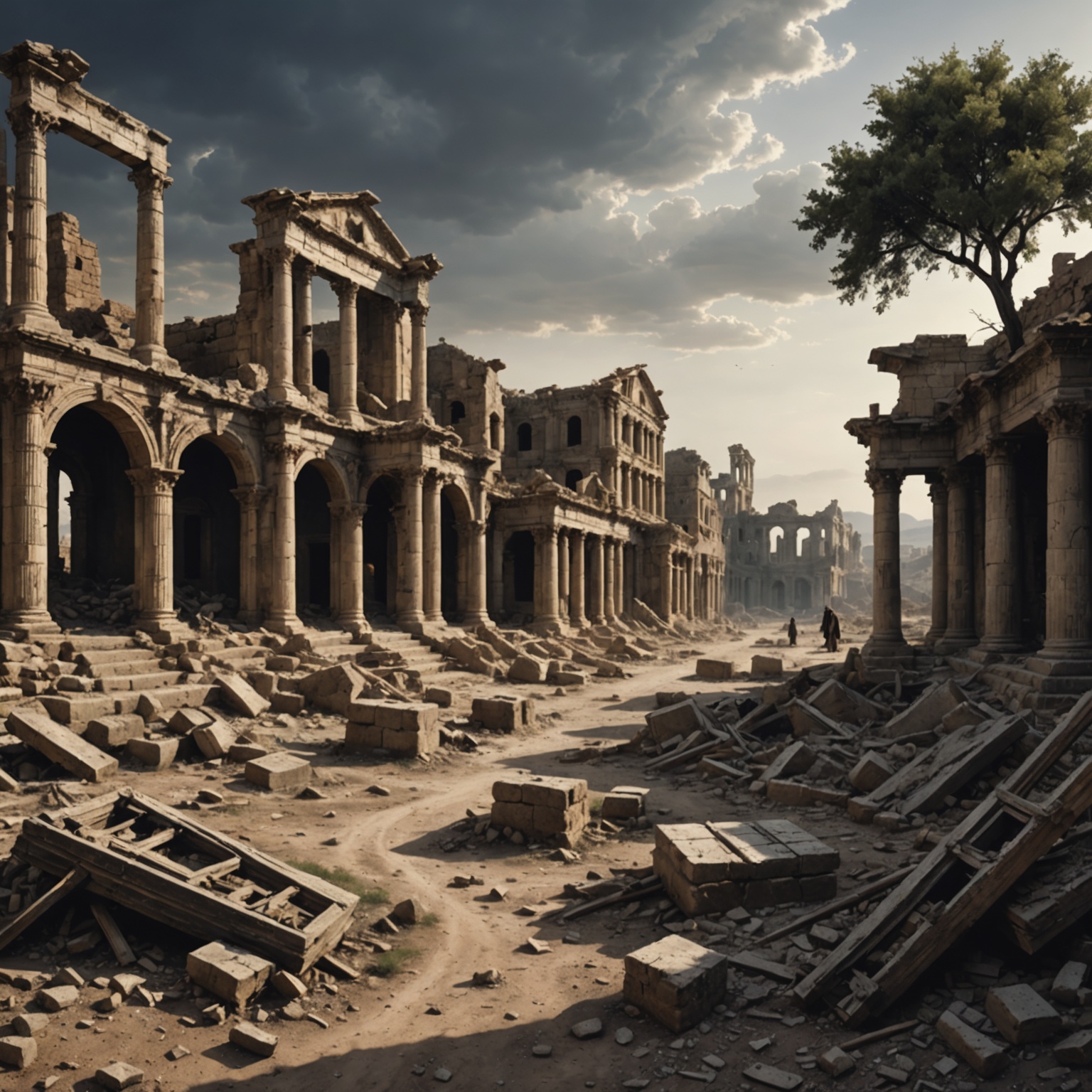 Profecia de Destruição e Arrependimento - Imagem representativa da devastação da Terra