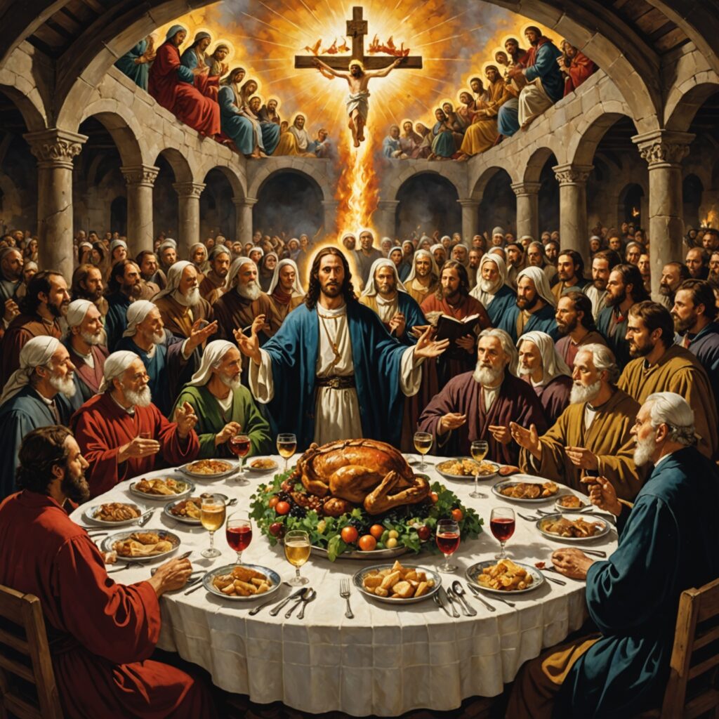 Banquete celestial em louvor ao Senhor