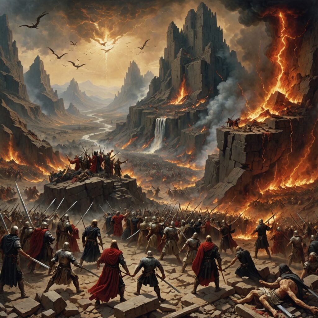 Profecia de Julgamento - Representação visual da indignação de Deus contra as nações