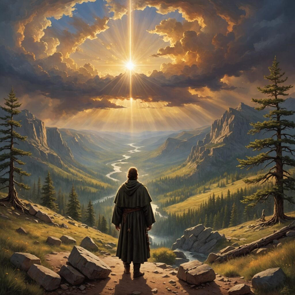 Imagem inspirada no capítulo 40 de Isaías