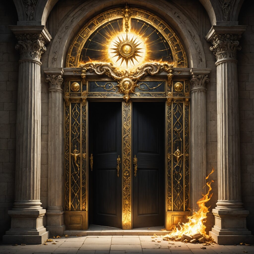 Imagem representativa da soberania e poder de Deus conforme descrito no capítulo bíblico.