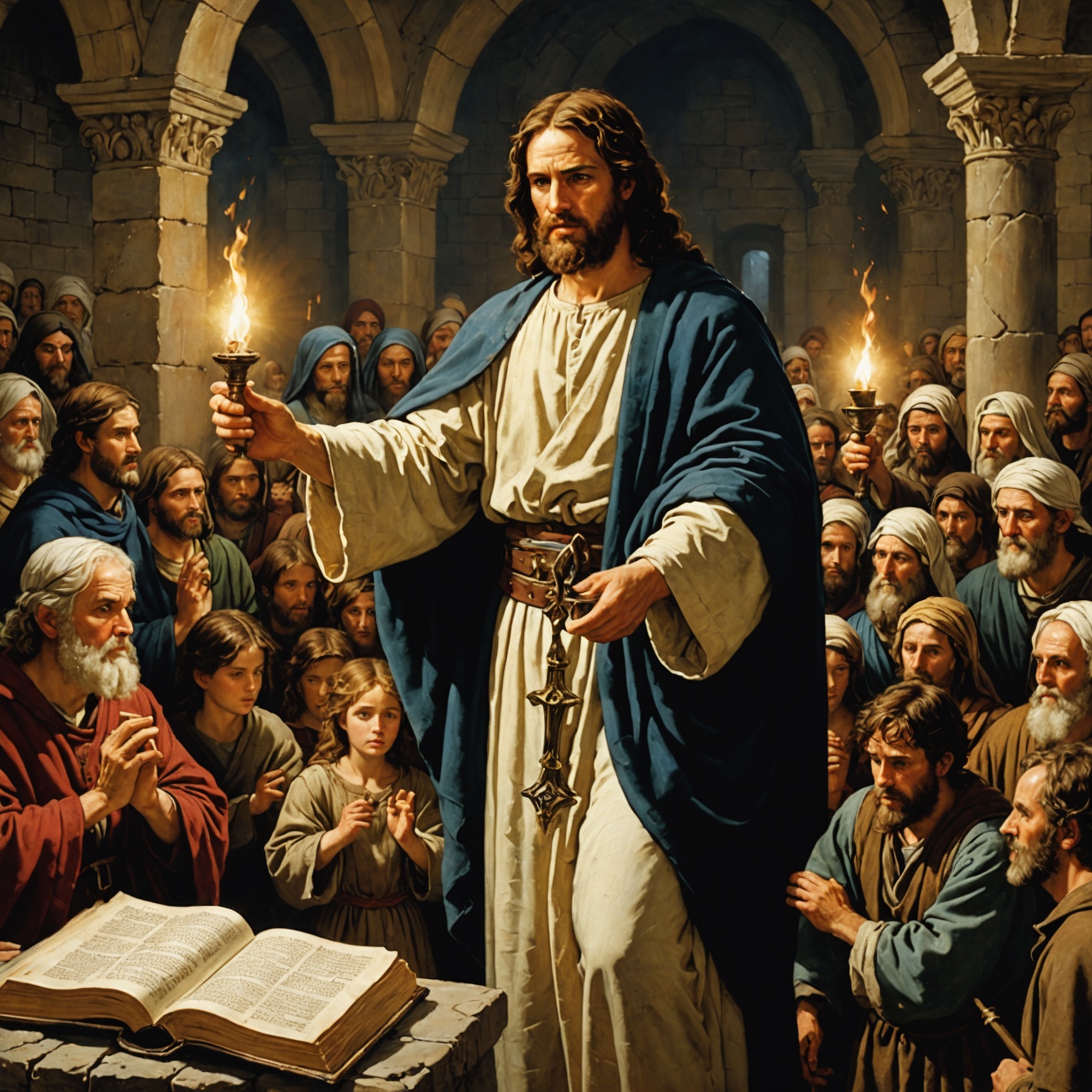 Imagem representando a restauração e redenção de Israel conforme Isaías 49-50