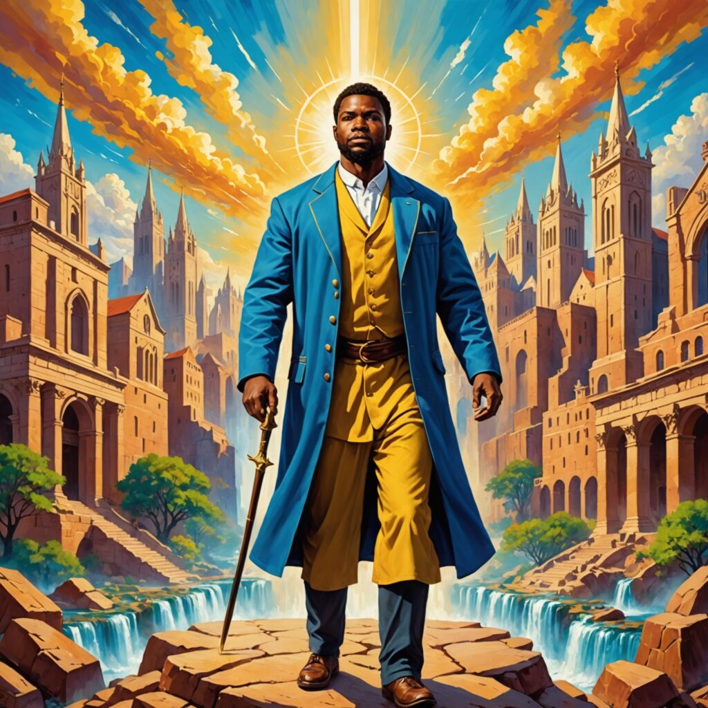 Imagem representando o despertar e redenção de Sião conforme descrito no capítulo