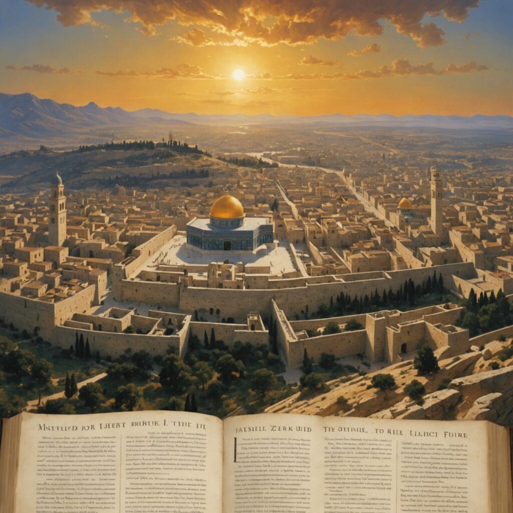 Imagem representativa da Glória de Sião ao amanhecer