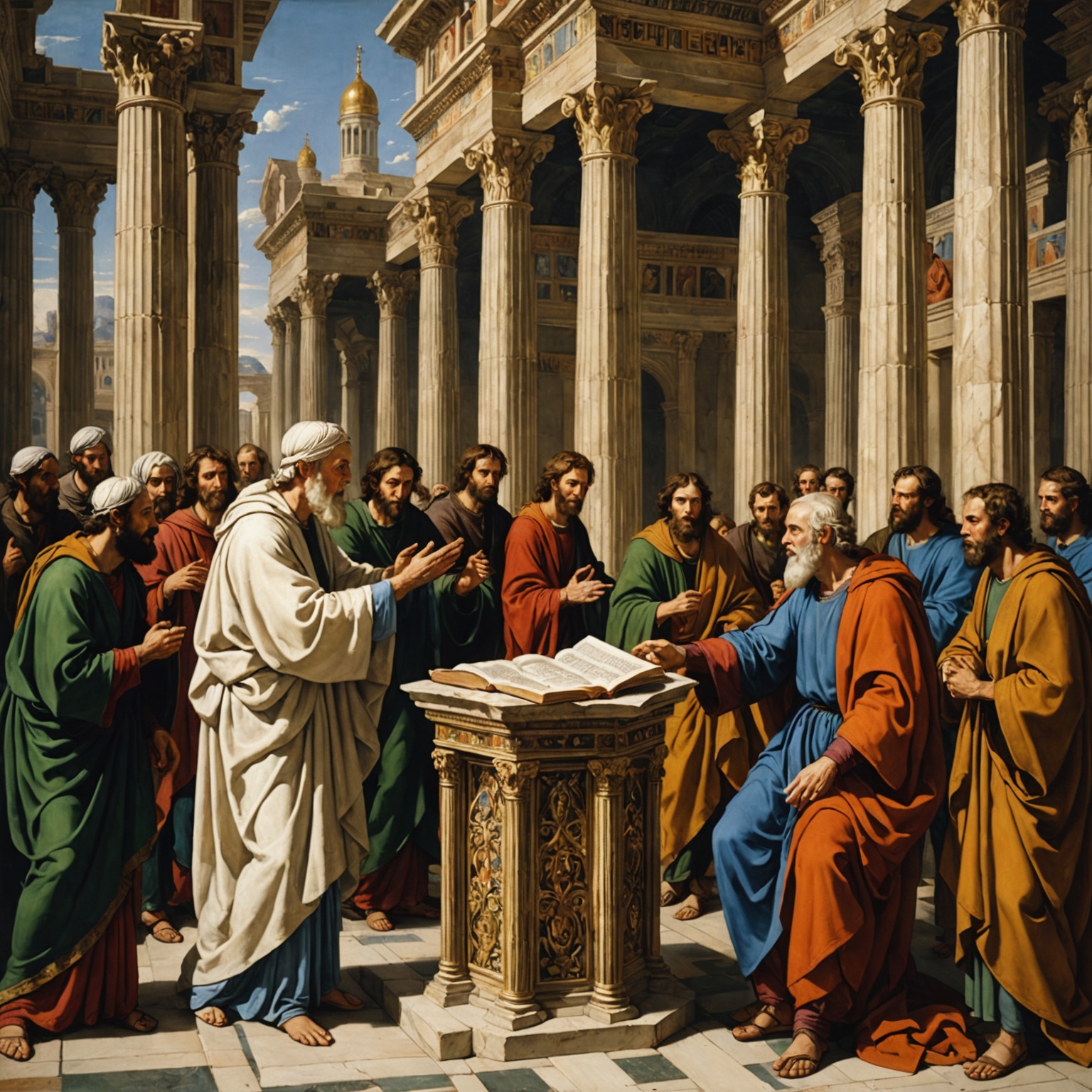 Confronto entre os profetas Hananias e Jeremias no templo