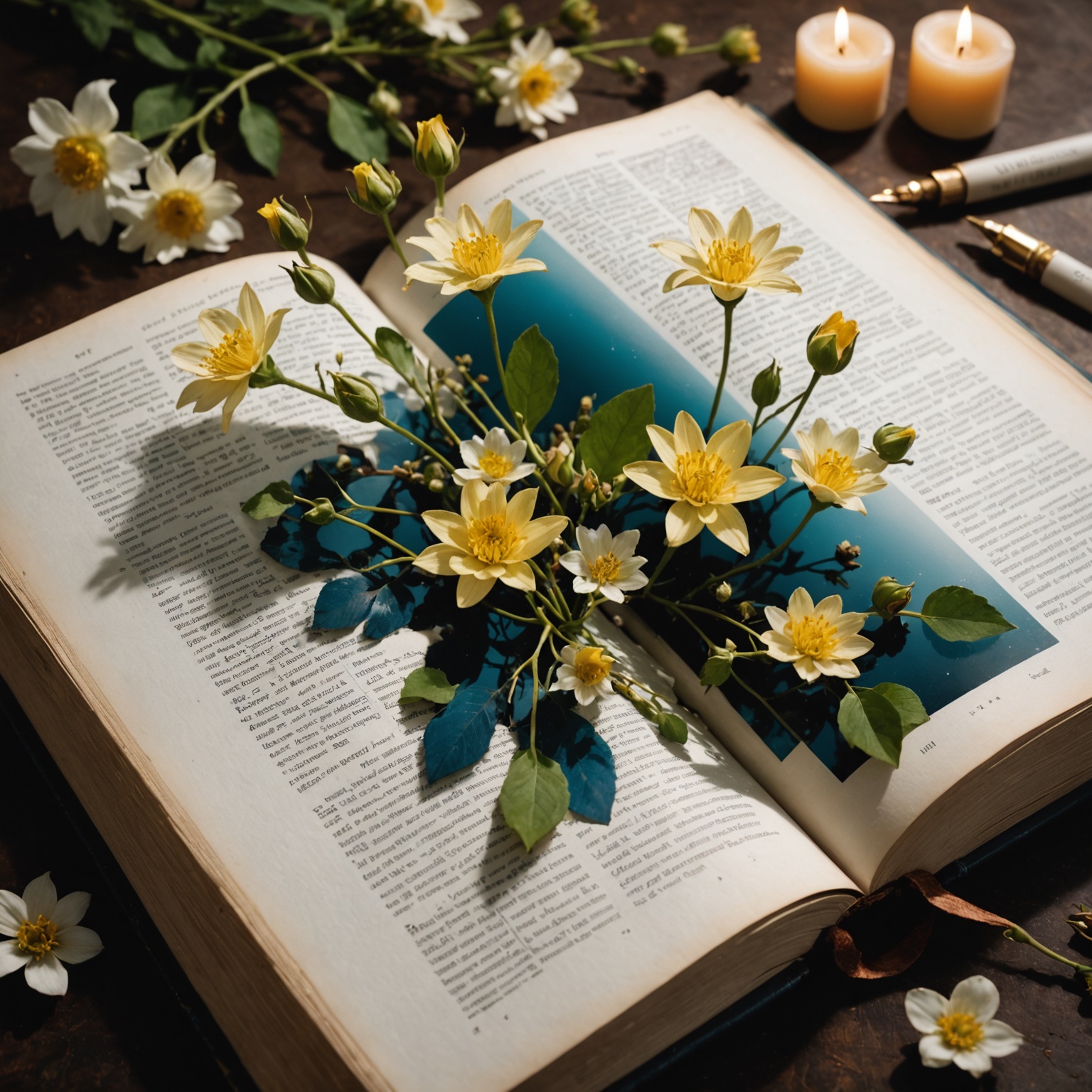 Ilustração representando a fragilidade e a esperança da vida