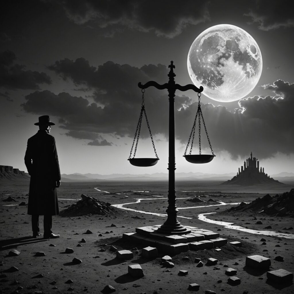 Ilustração da dualidade entre a prosperidade dos ímpios e a aflição de Jó