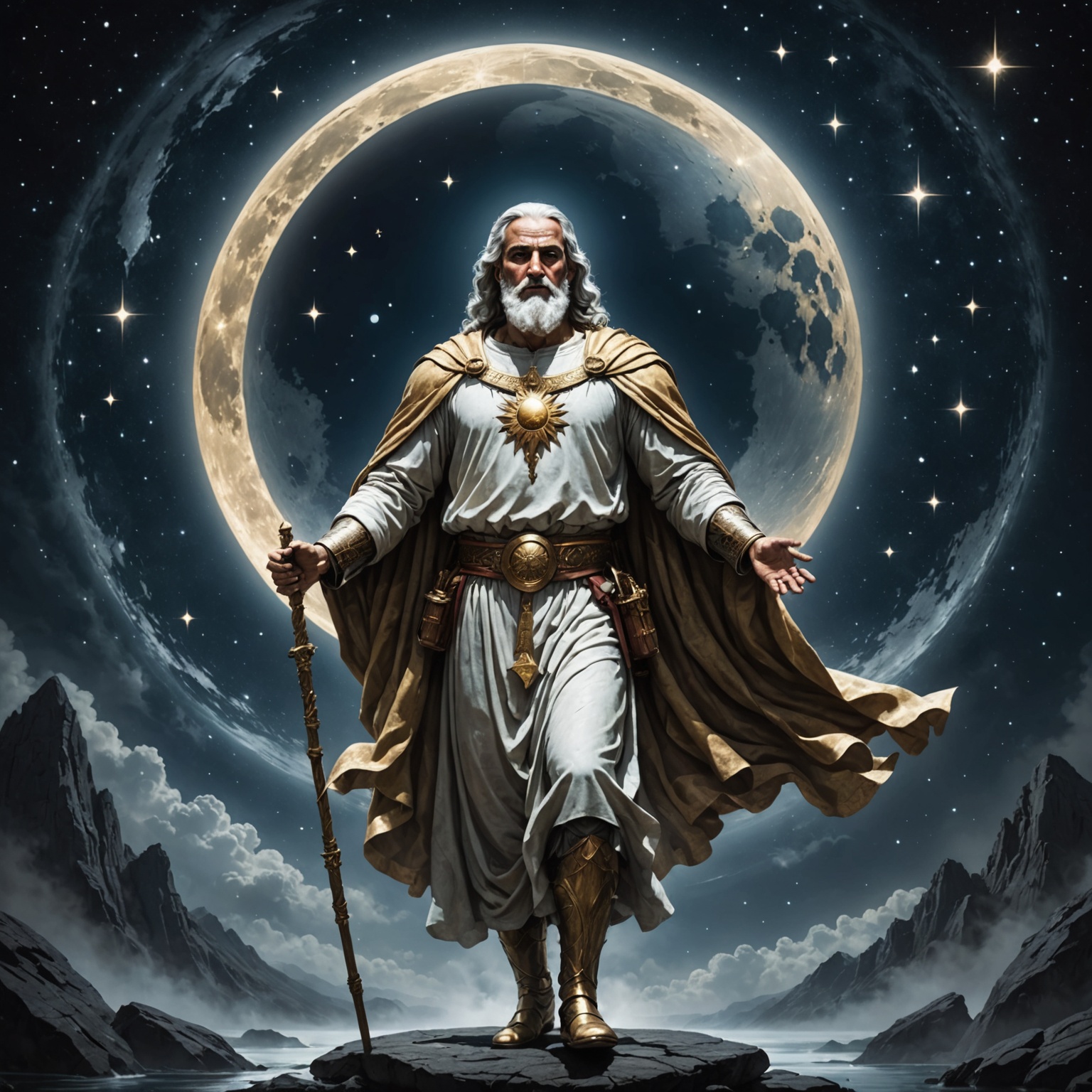 Imagem representativa da grandiosidade divina e humildade humana