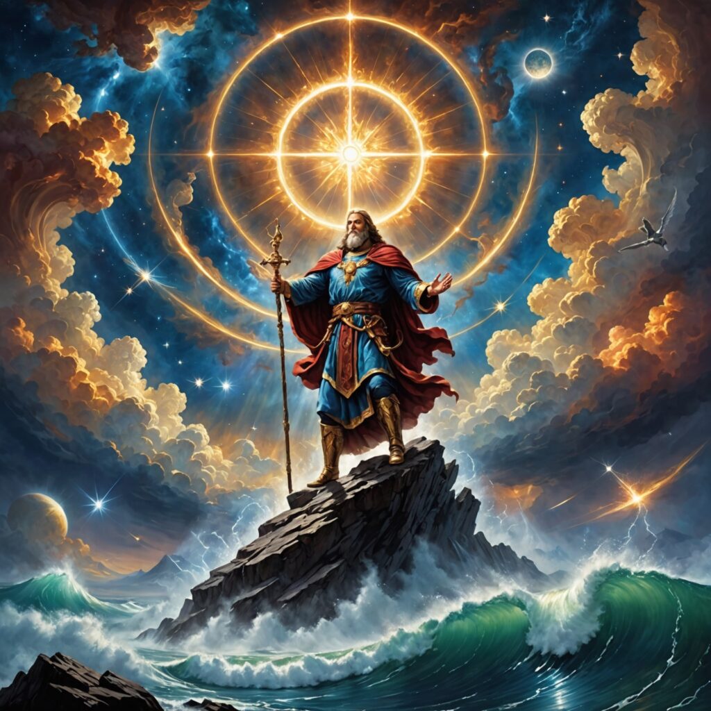 Imagem representativa do poder e da sabedoria de Deus revelados no capítulo 26 de Jó