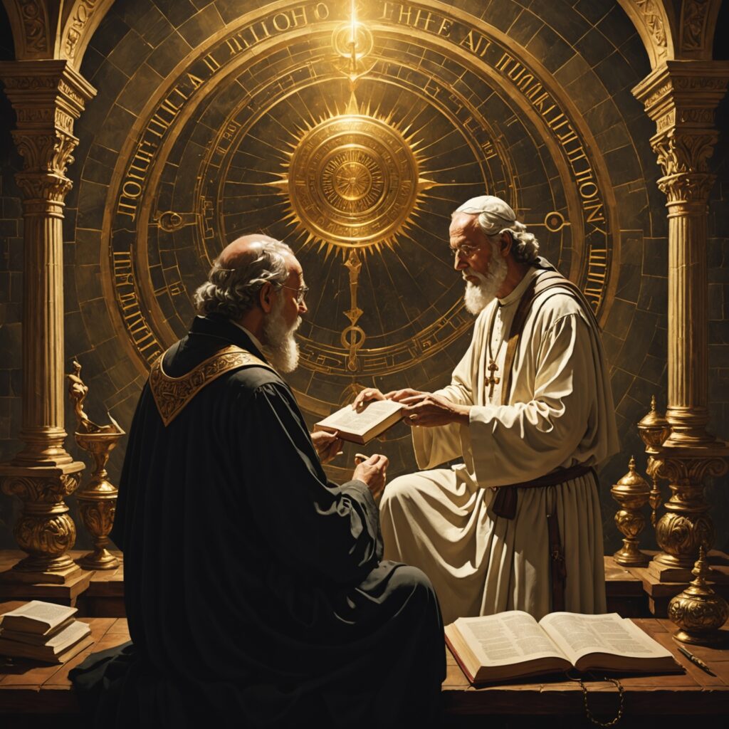 Imagem representativa do diálogo entre Jó e Eliú em Jó 33