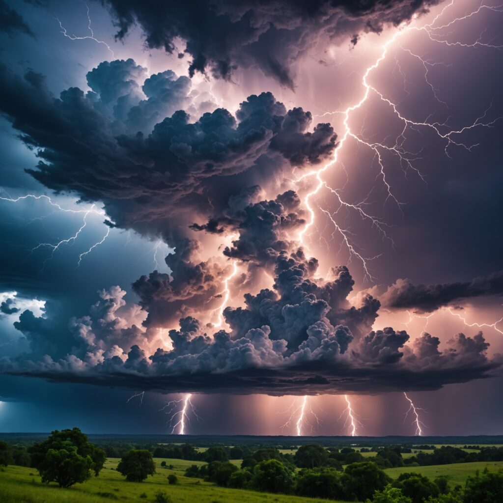 Imagem representativa da voz trovejante de Deus e da grandiosidade da natureza