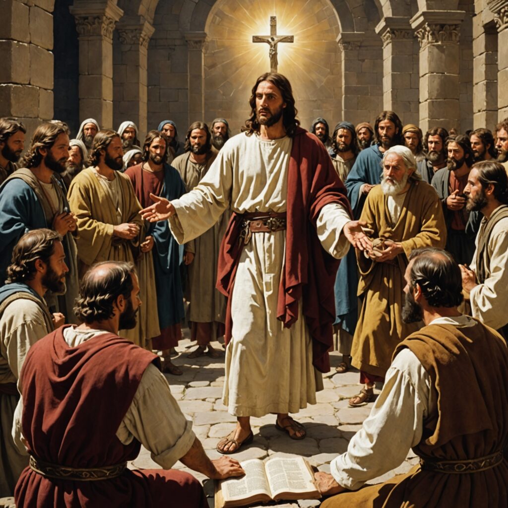 Cura do cego por Jesus