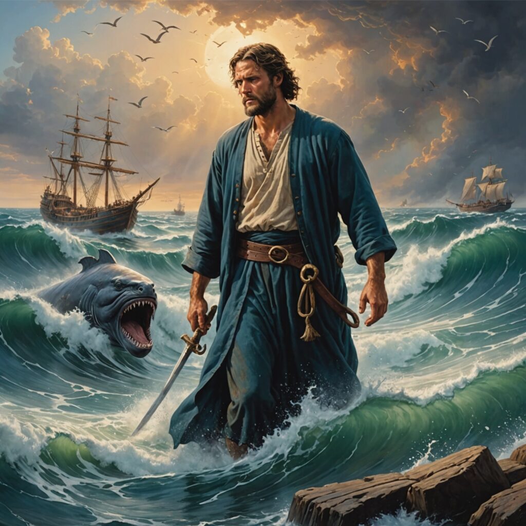 Imagem representativa do capítulo de Jonas na Bíblia