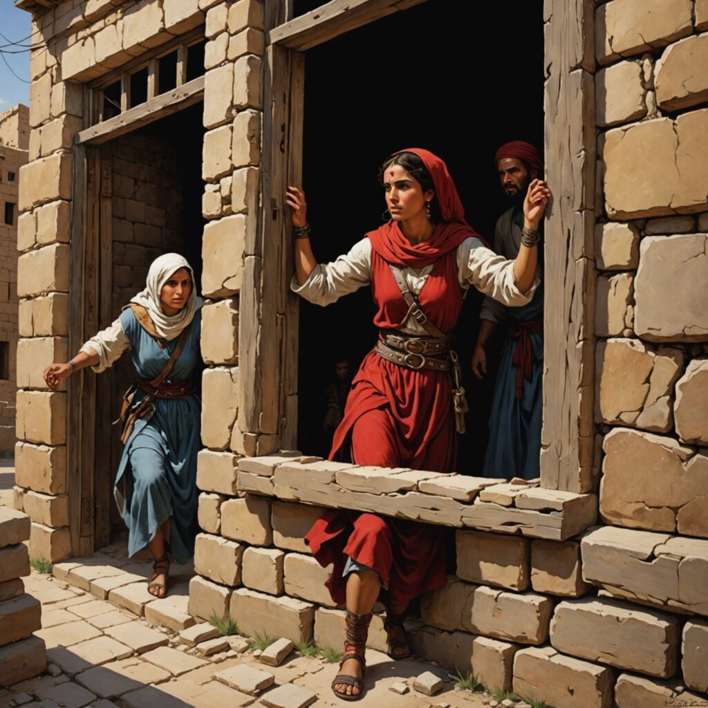 Raabe escondendo os espiões em Jericó