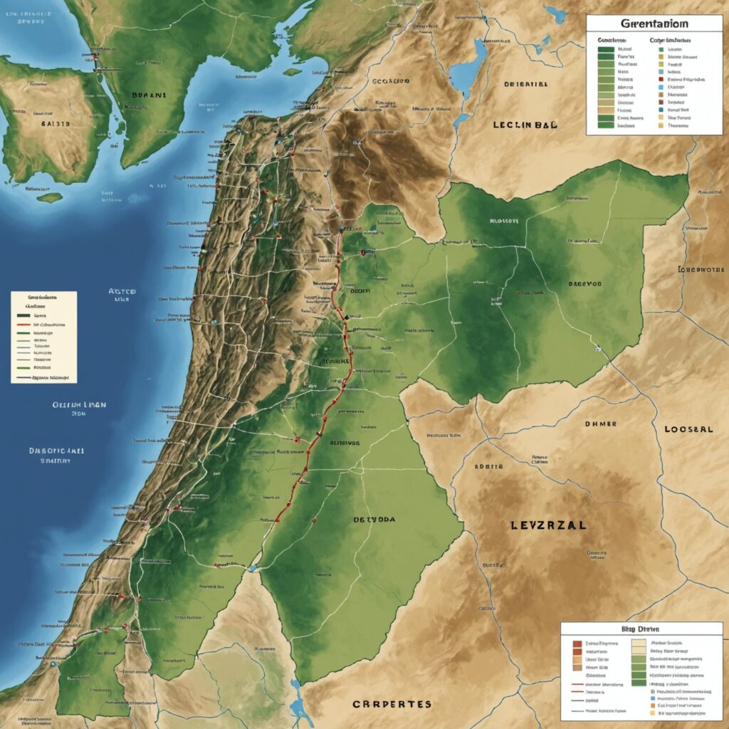 Distribuição das cidades aos levitas