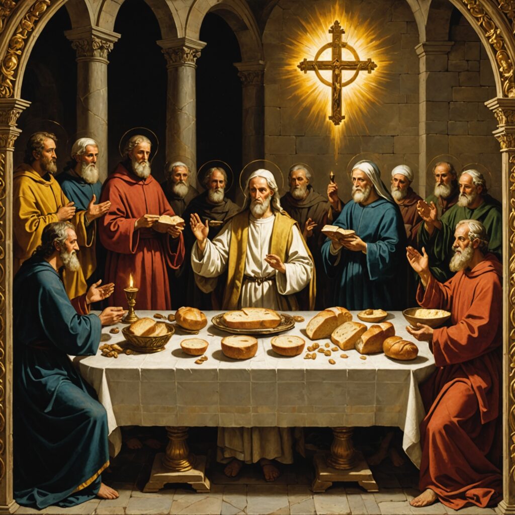 Lâmpadas acesas e pão consagrado - Antigo Testamento