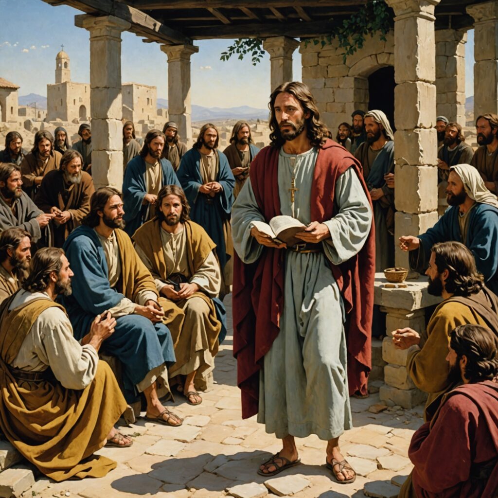 Ilustração dos ensinamentos de Jesus