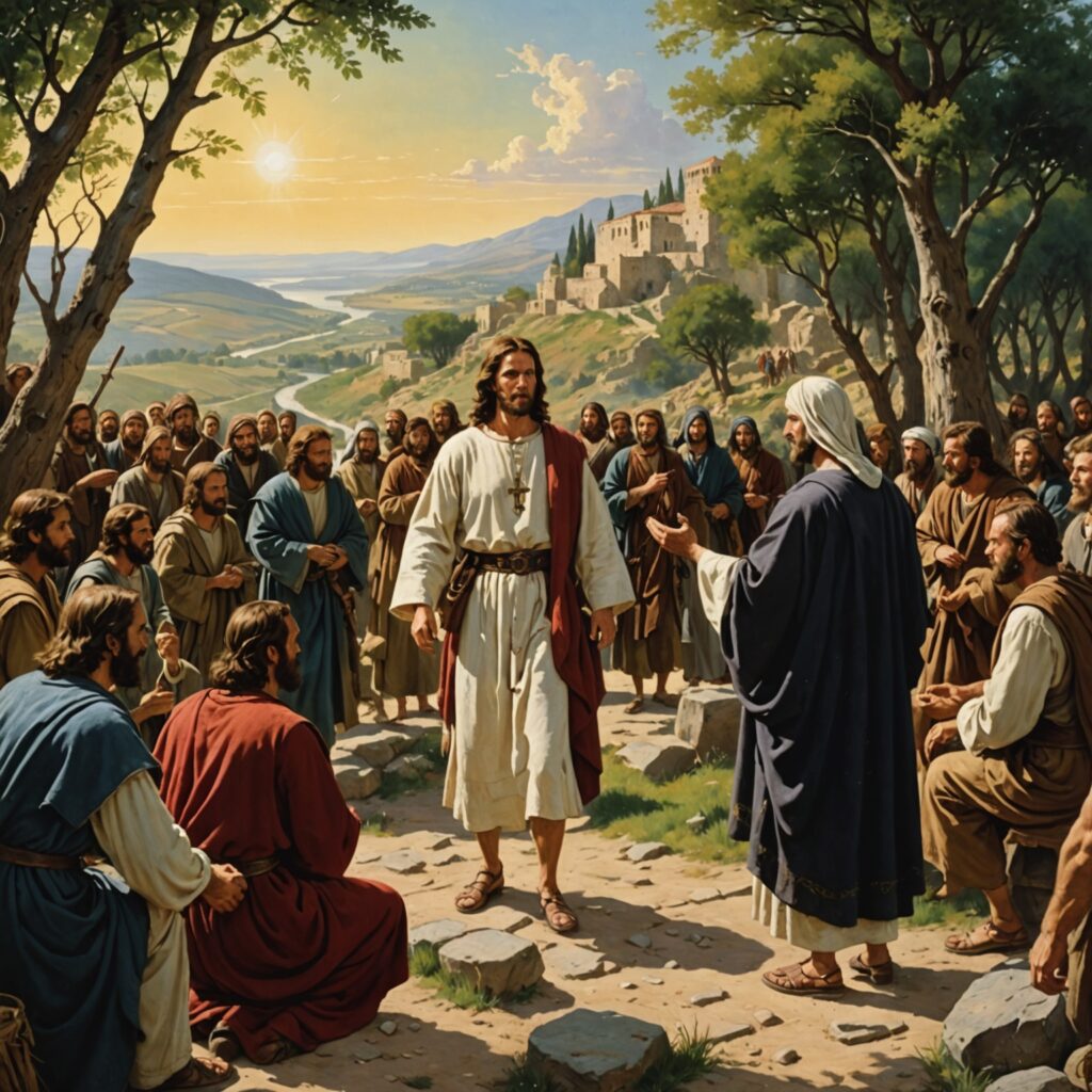 Imagem representativa da tentação de Jesus e seu ministério na Galileia