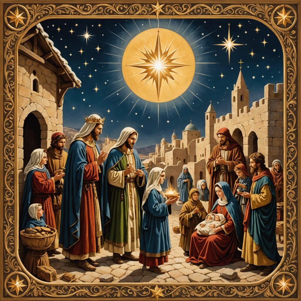 Visita dos sábios a Jesus em Belém