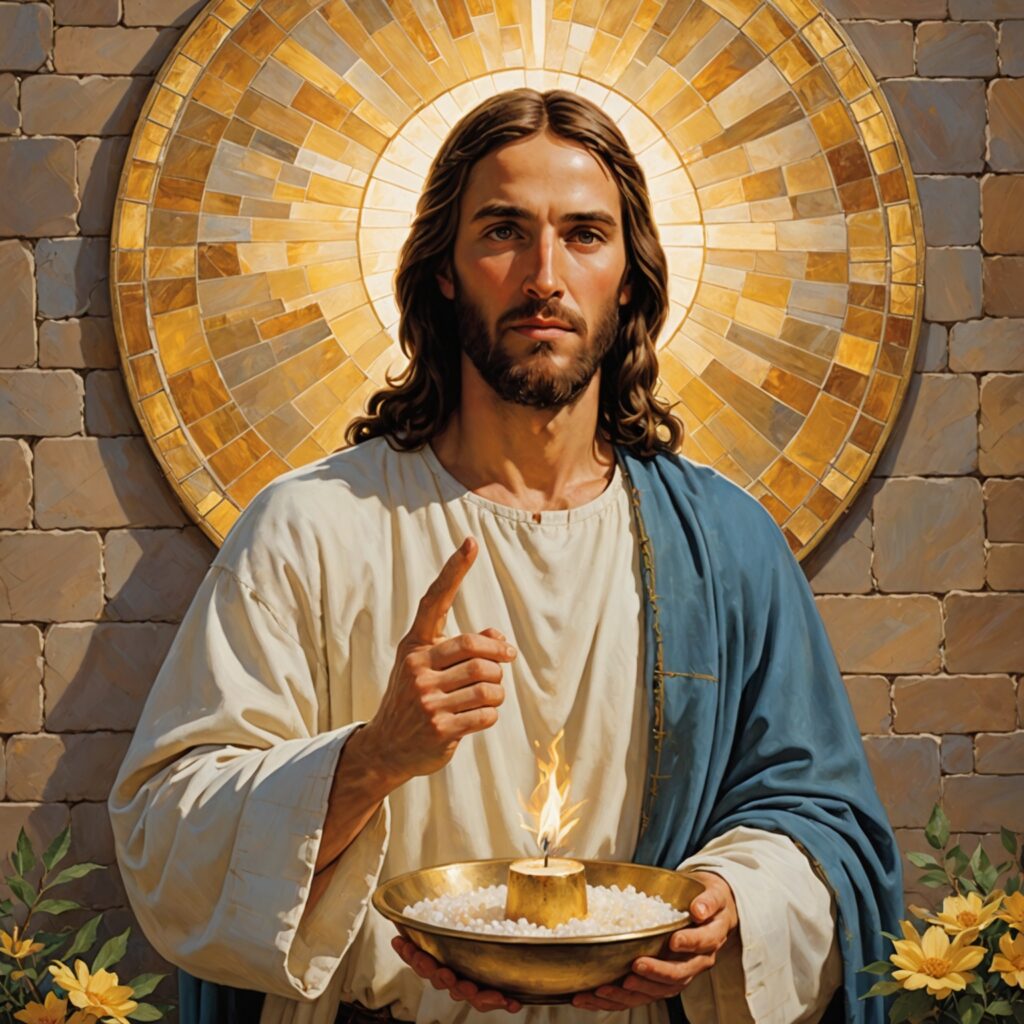 Imagem representativa dos ensinamentos de Jesus sobre a felicidade e a vida piedosa