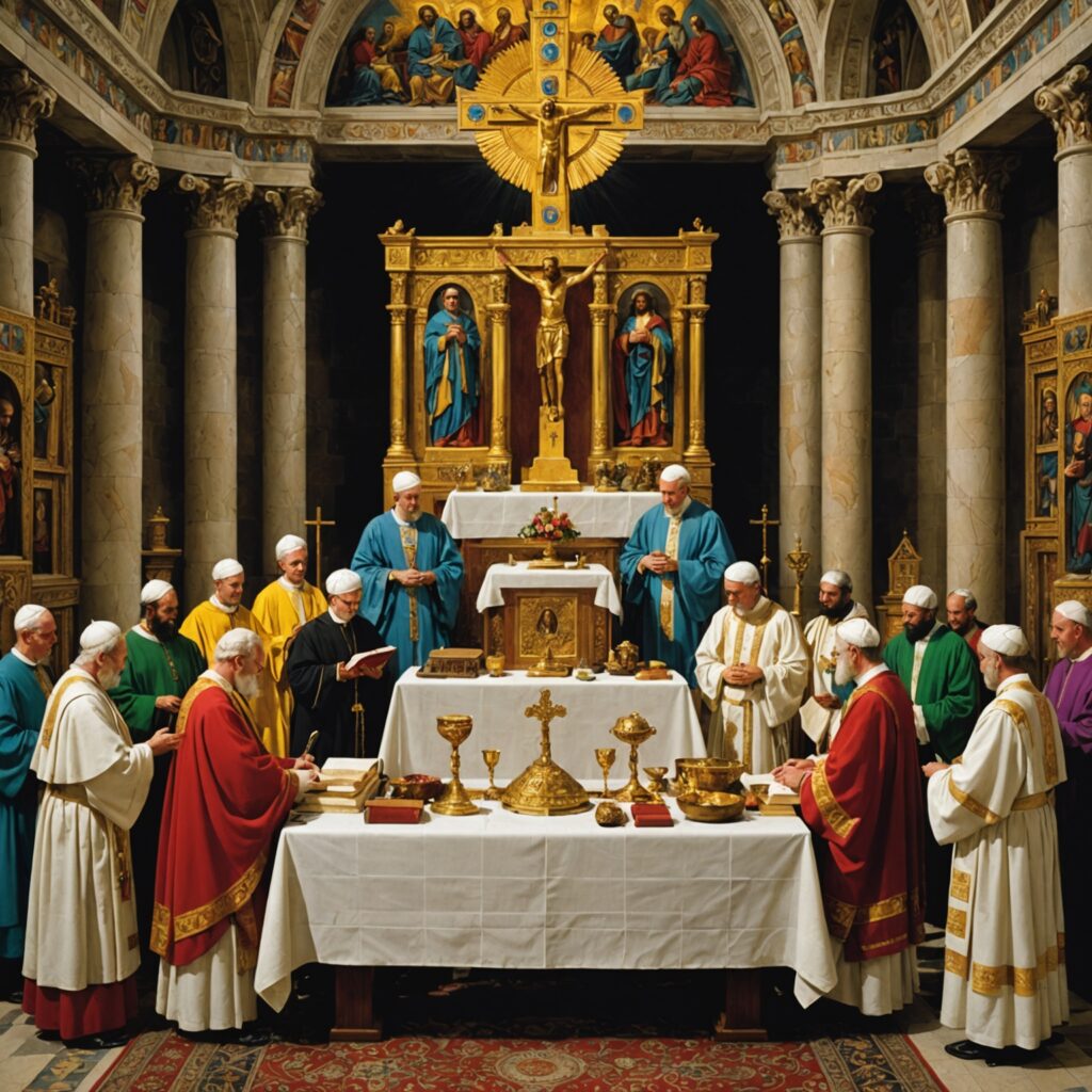 Imagem dos deveres dos sacerdotes e levitas na Bíblia