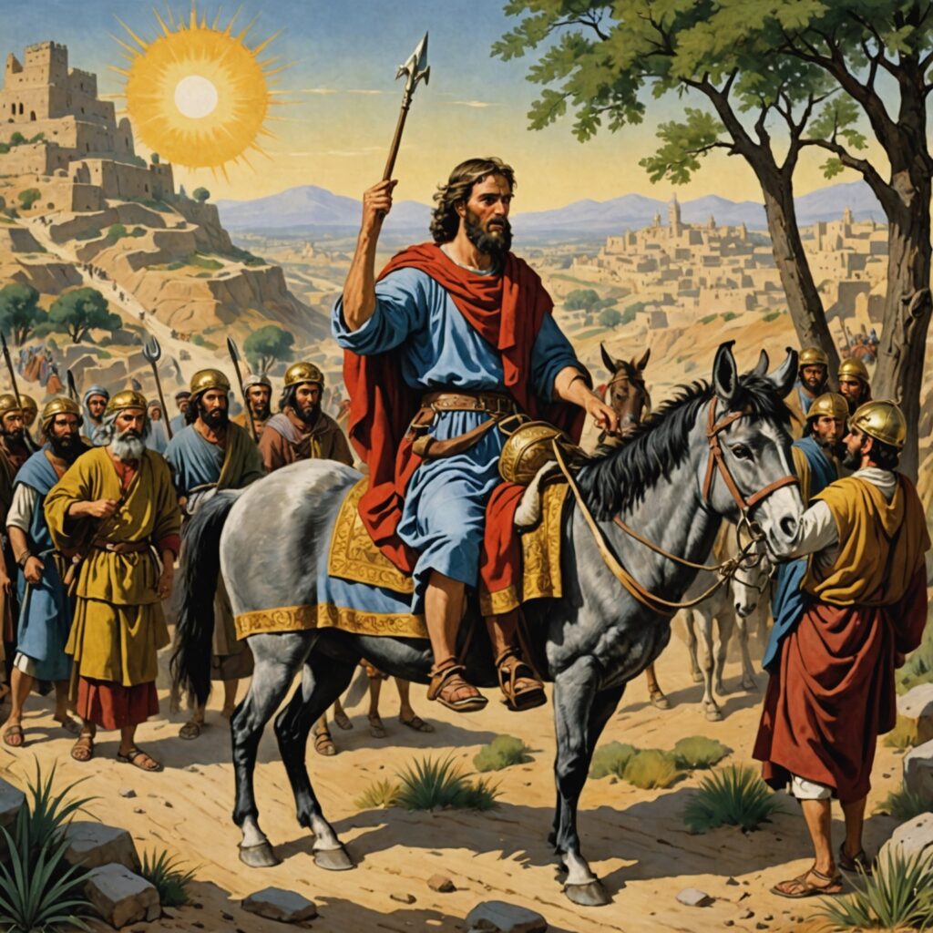 Balaão e a jumenta encontram o Anjo do Senhor