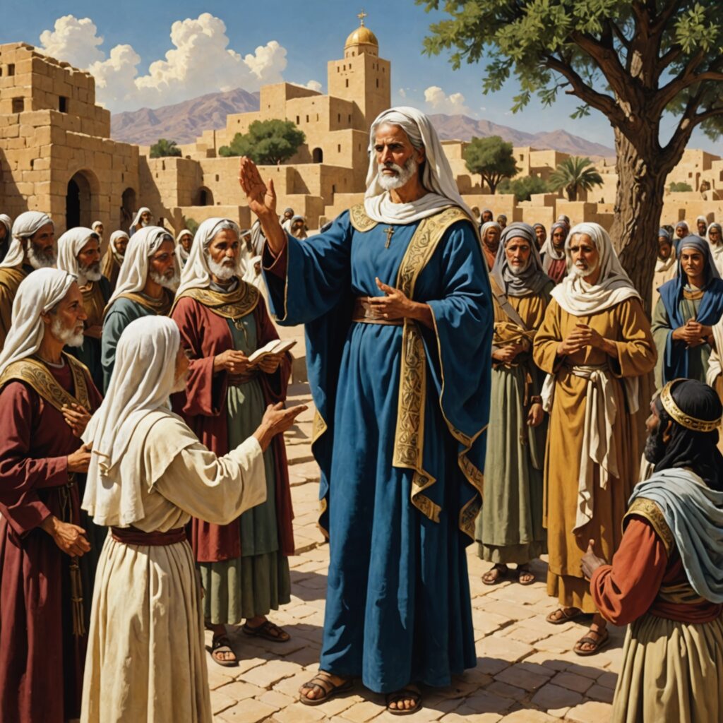 Filhas de Zelofeade recebendo a bênção de Moisés - Números 27