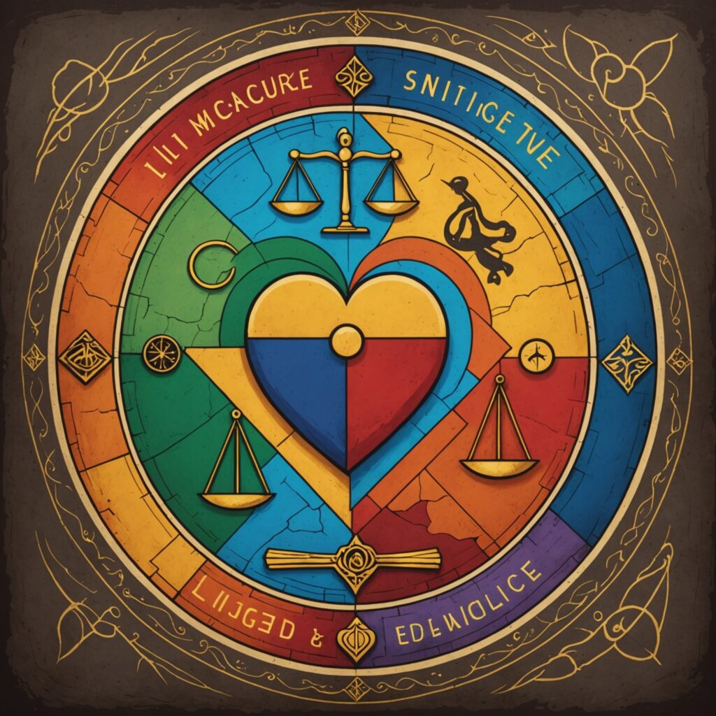 Imagem representativa da sabedoria e da justiça divina