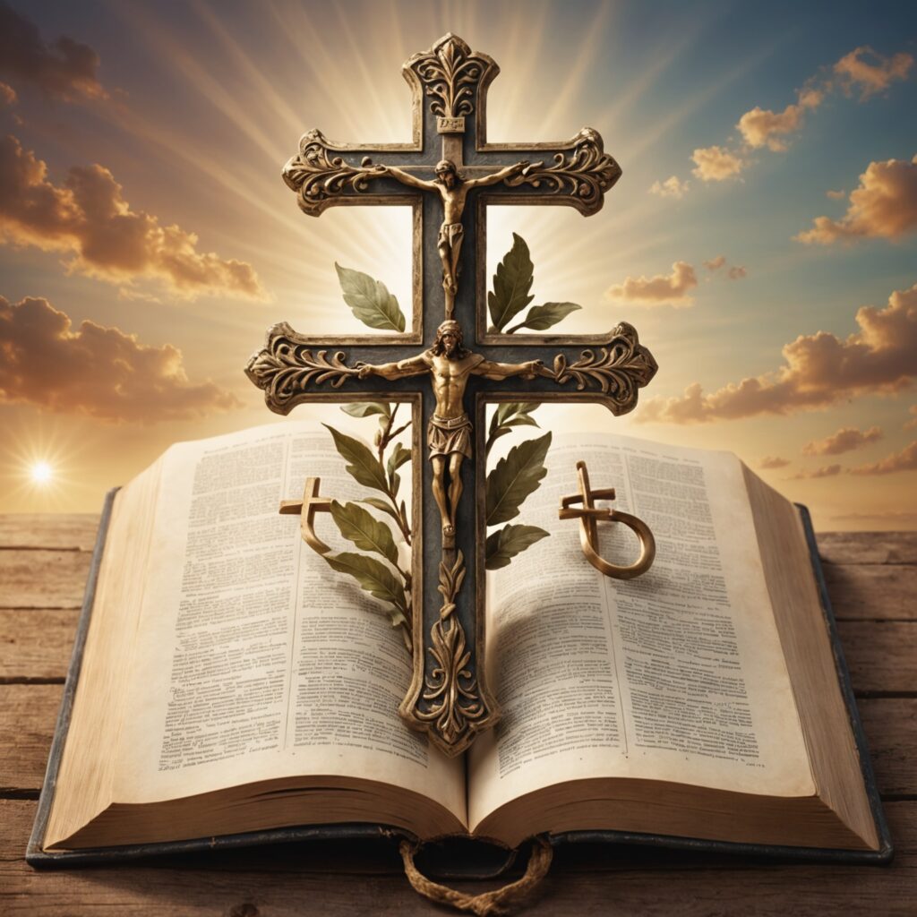 Imagem representativa da salvação pela fé em Cristo