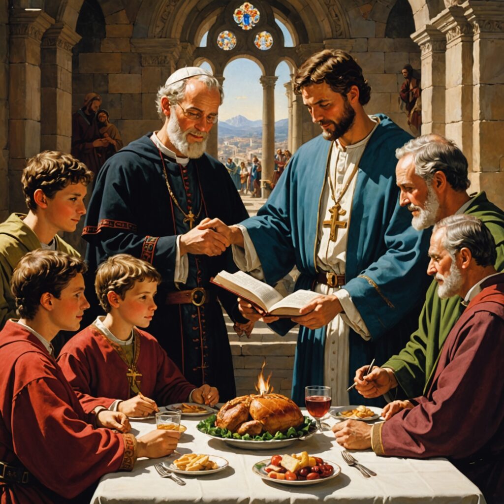 Imagem representativa dos princípios de Romanos 12: entrega da vida para servir, prática do amor e comunhão em Cristo