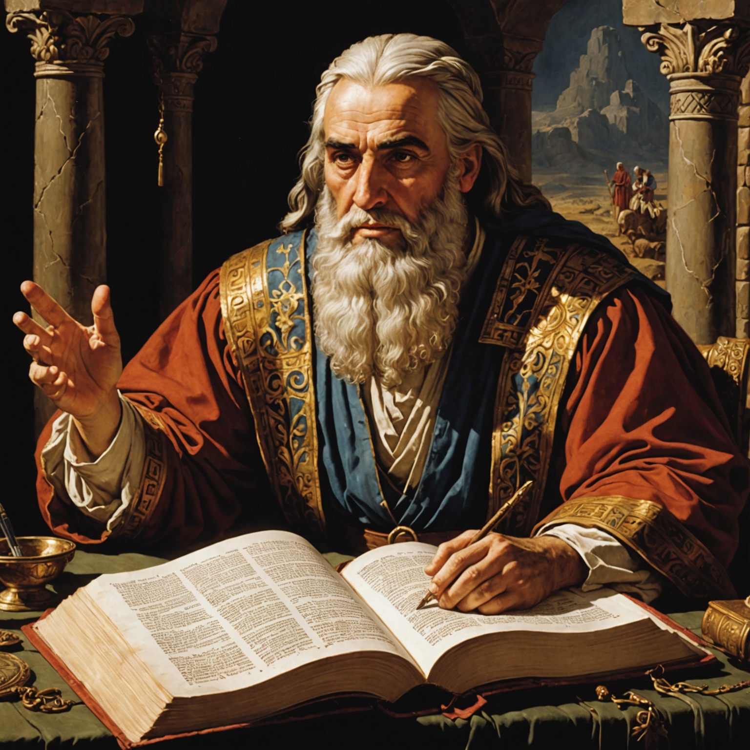 Imagem representativa da fé e justificação divina de Abraão