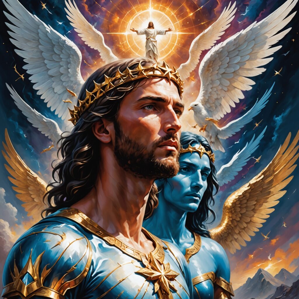 Imagem representando a transformação espiritual e a vitória em Cristo