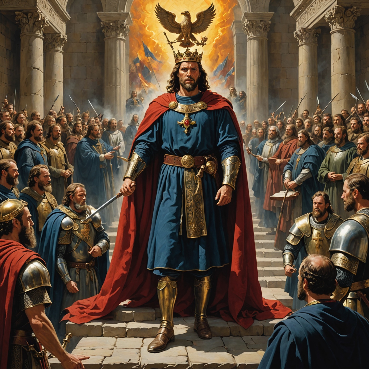 Rei exaltado pelo Senhor com autoridade sobre inimigos e nações