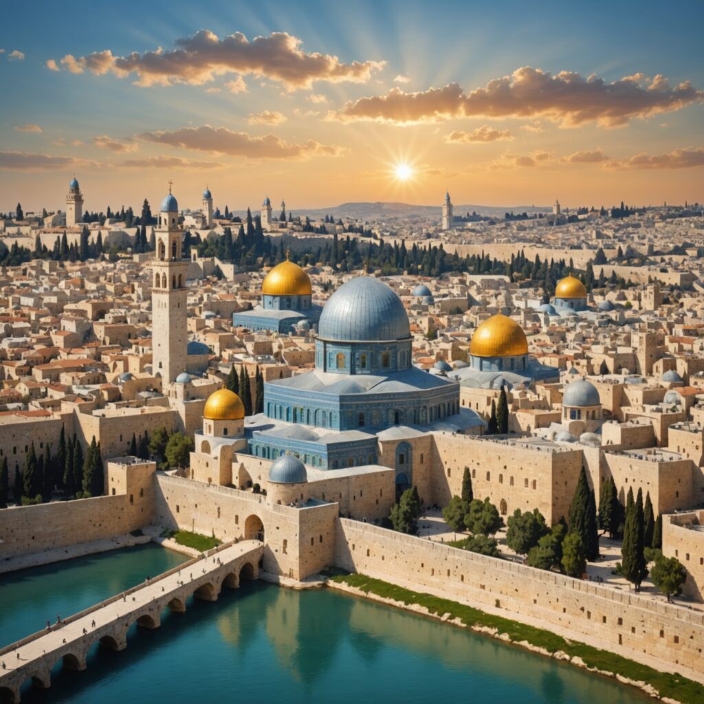 Imagem representativa do Salmo 122 - Paz e Segurança em Jerusalém