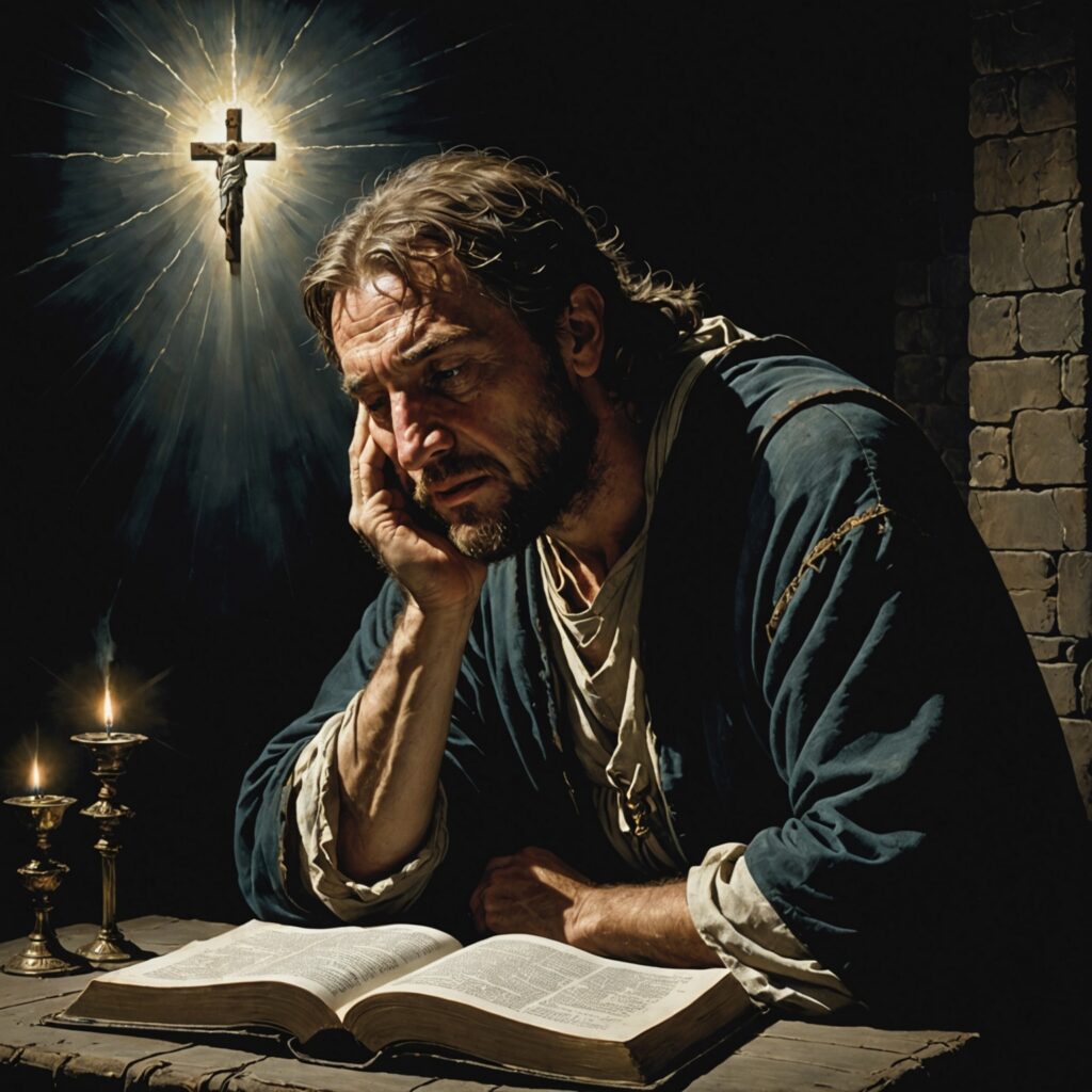 Imagem representando a angústia e a confiança em Deus