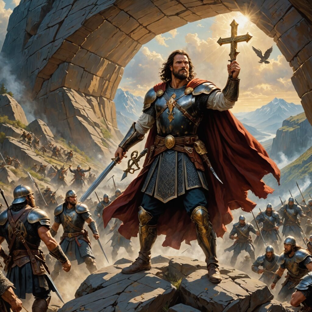 Imagem representativa do Salmo 144: Bendito seja o Senhor, a minha Rocha